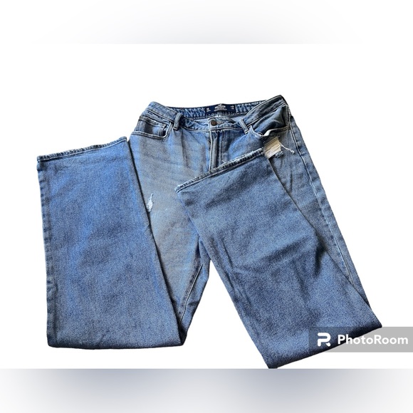 HOLLISTER ULTRA HIGH-RISE DAD JEAN VINTAGE STRETCH SIZE 7R 28W 31L - Picture 5 of 8